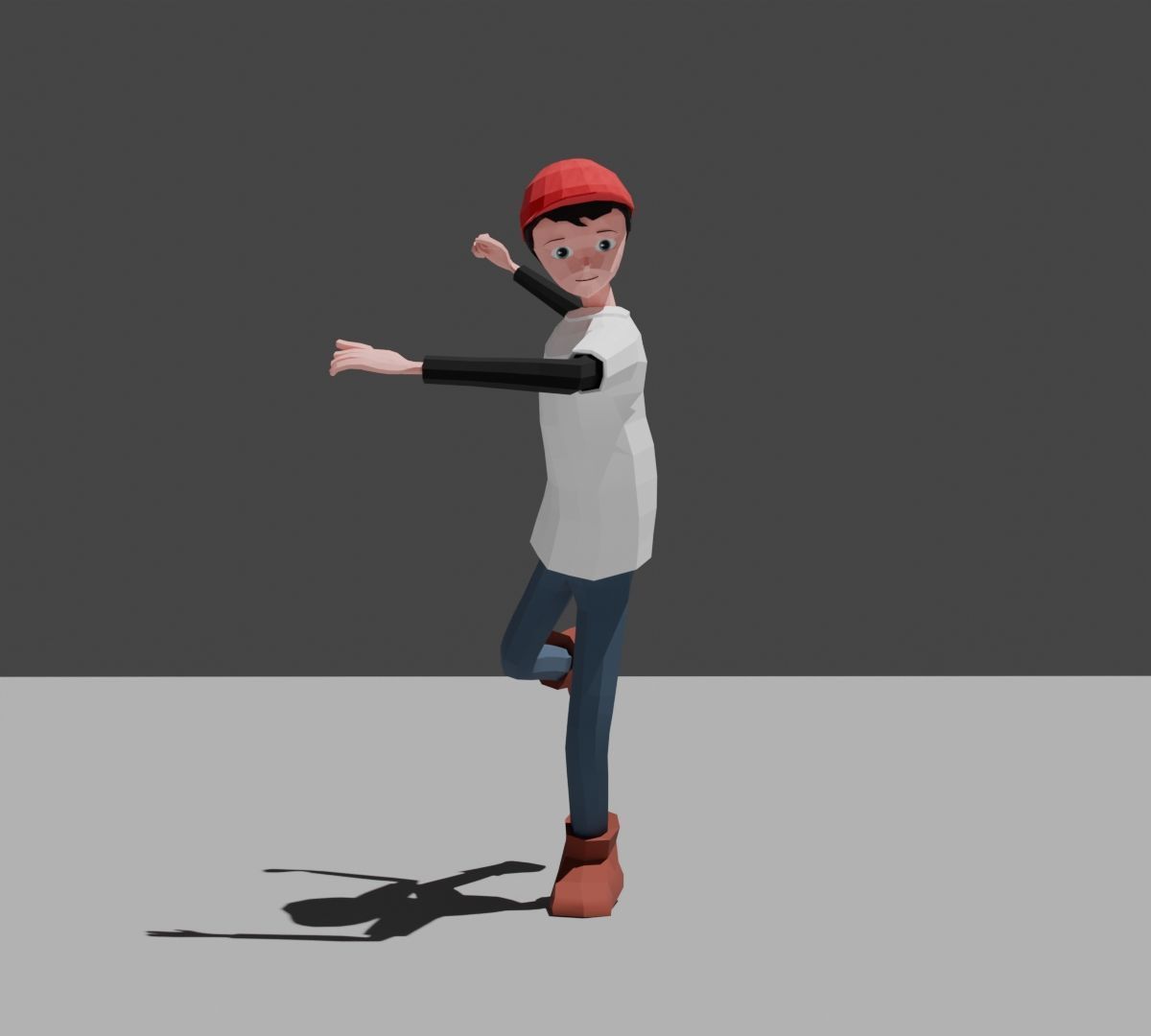 Low Poly 3D Model - Character for Games Low-poly 3D model_6