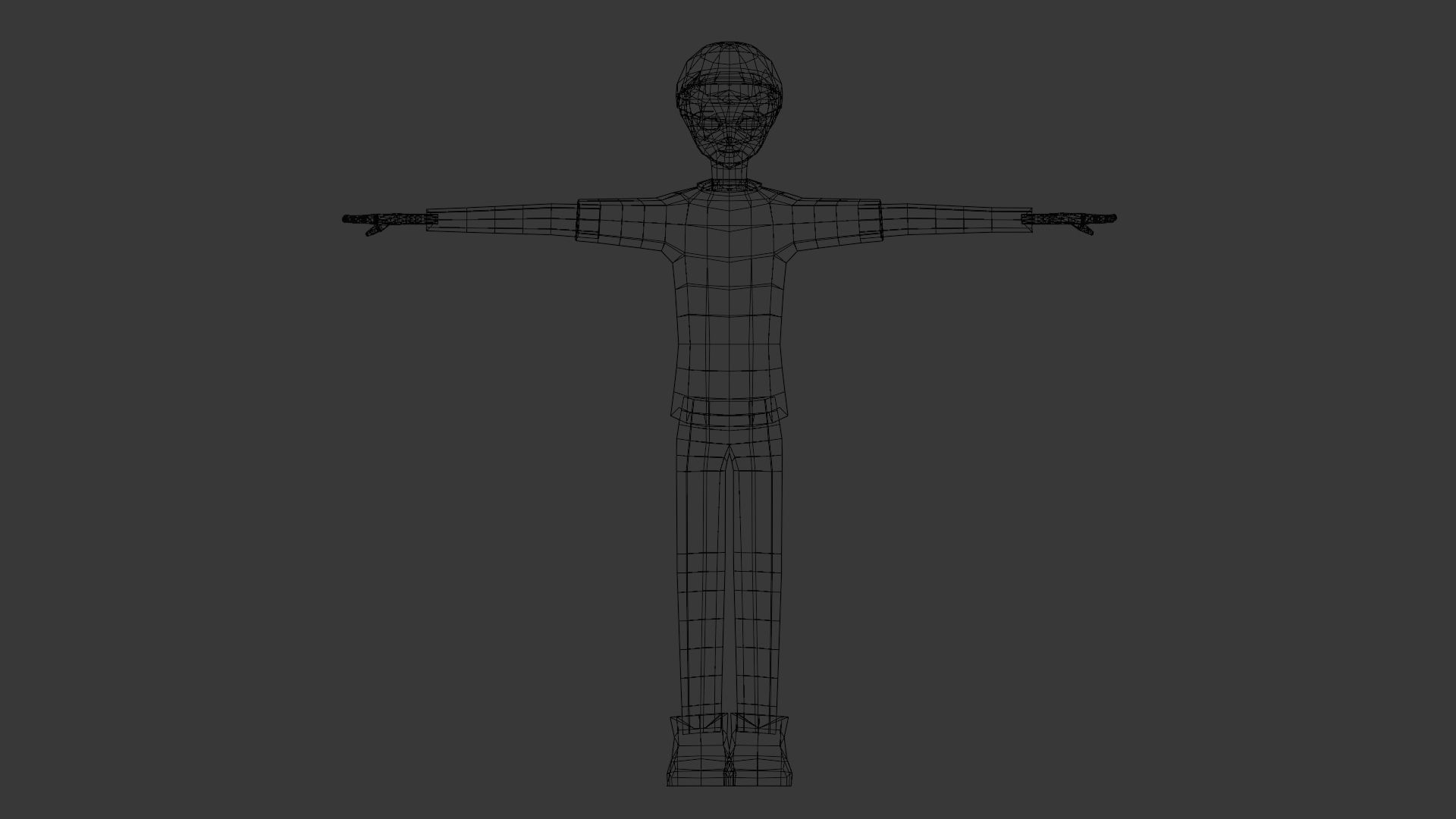 Low Poly 3D Model - Character for Games Low-poly 3D model_3