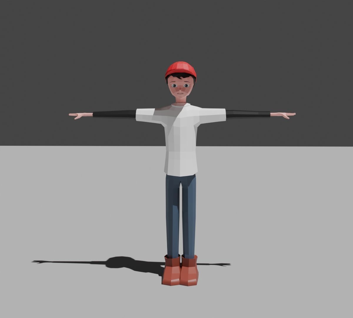 Low Poly 3D Model - Character for Games Low-poly 3D model_5