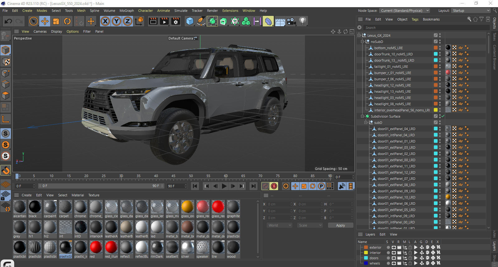 Lexus GX 2024 3D model_41