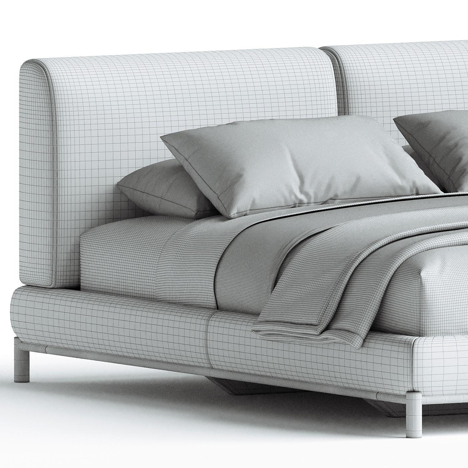 Margot Bed Domkapa 3D model_2