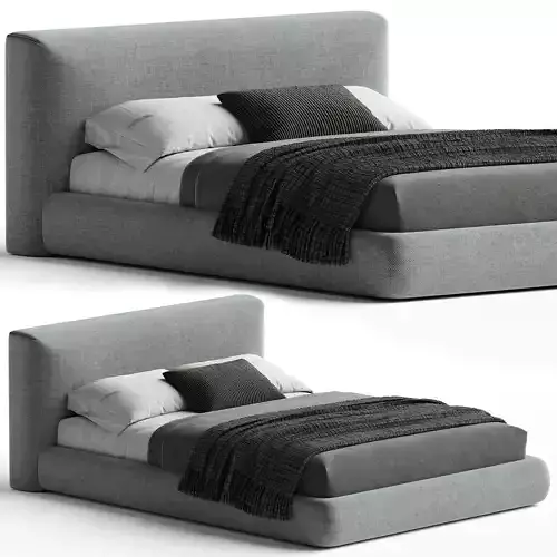 Amabilis Gray Cotton Linen Gray Fabric Contemporary 