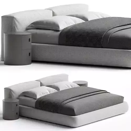 Amos Boucle White Contemporary Rectangular 