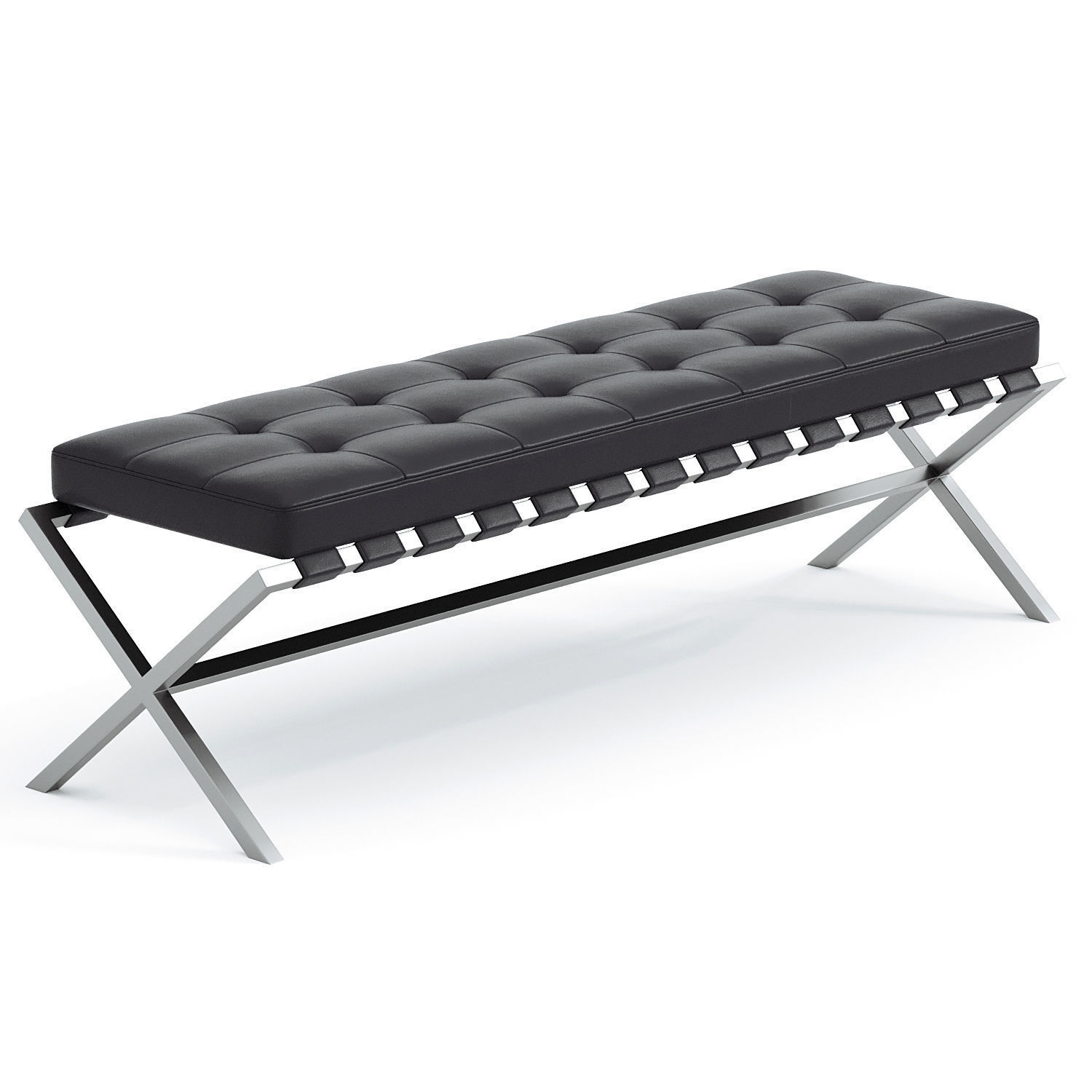 Auguste Bench by BurceDecor 3D model_1
