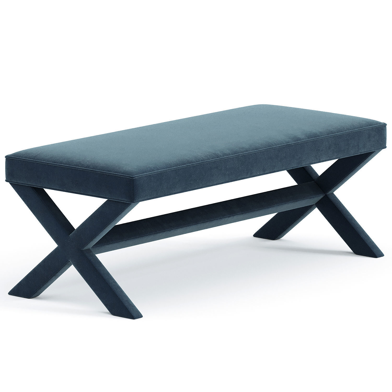 Double X Bench BurceDecor 3D model_1