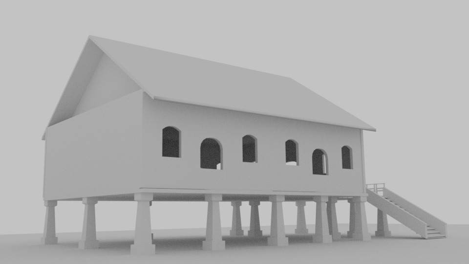 Village 3D model_2