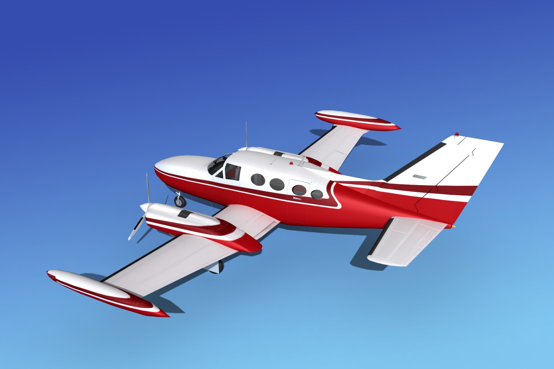 Cessna 421 Golden Eagle V16 3D model_8