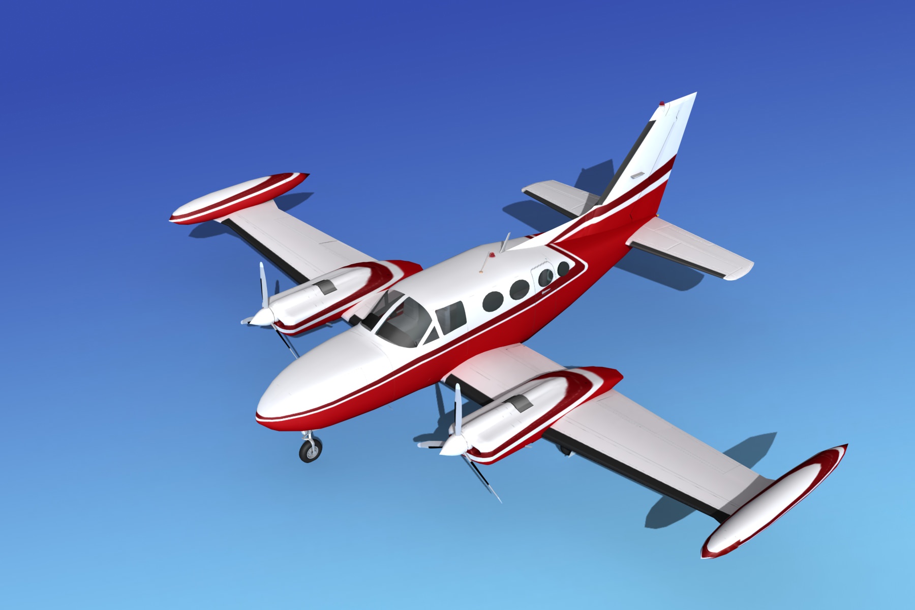 Cessna 421 Golden Eagle V16 3D model_10