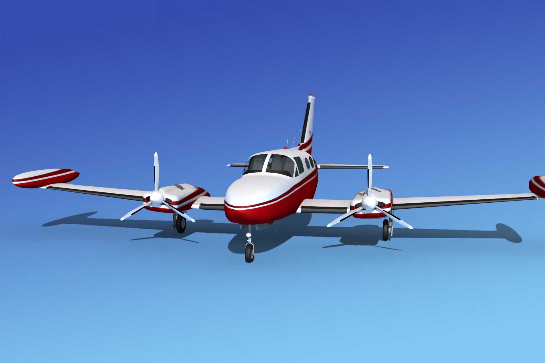 Cessna 421 Golden Eagle V16 3D model_2