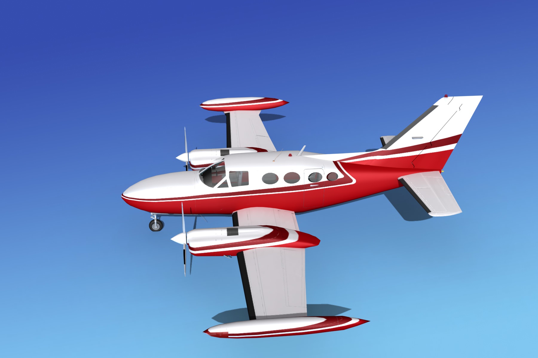 Cessna 421 Golden Eagle V16 3D model_9