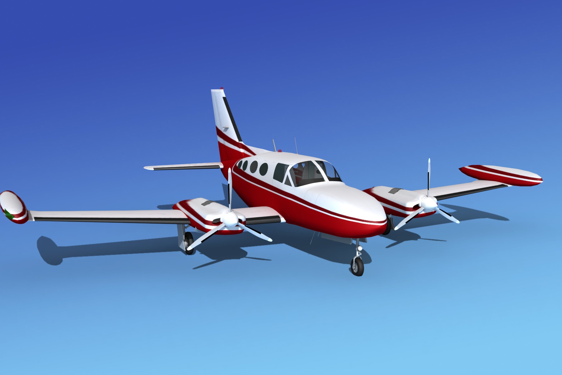 Cessna 421 Golden Eagle V16 3D model_1