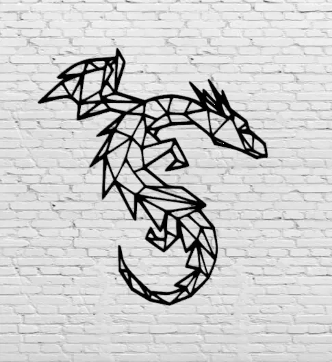 Dragon 2D 3D print model