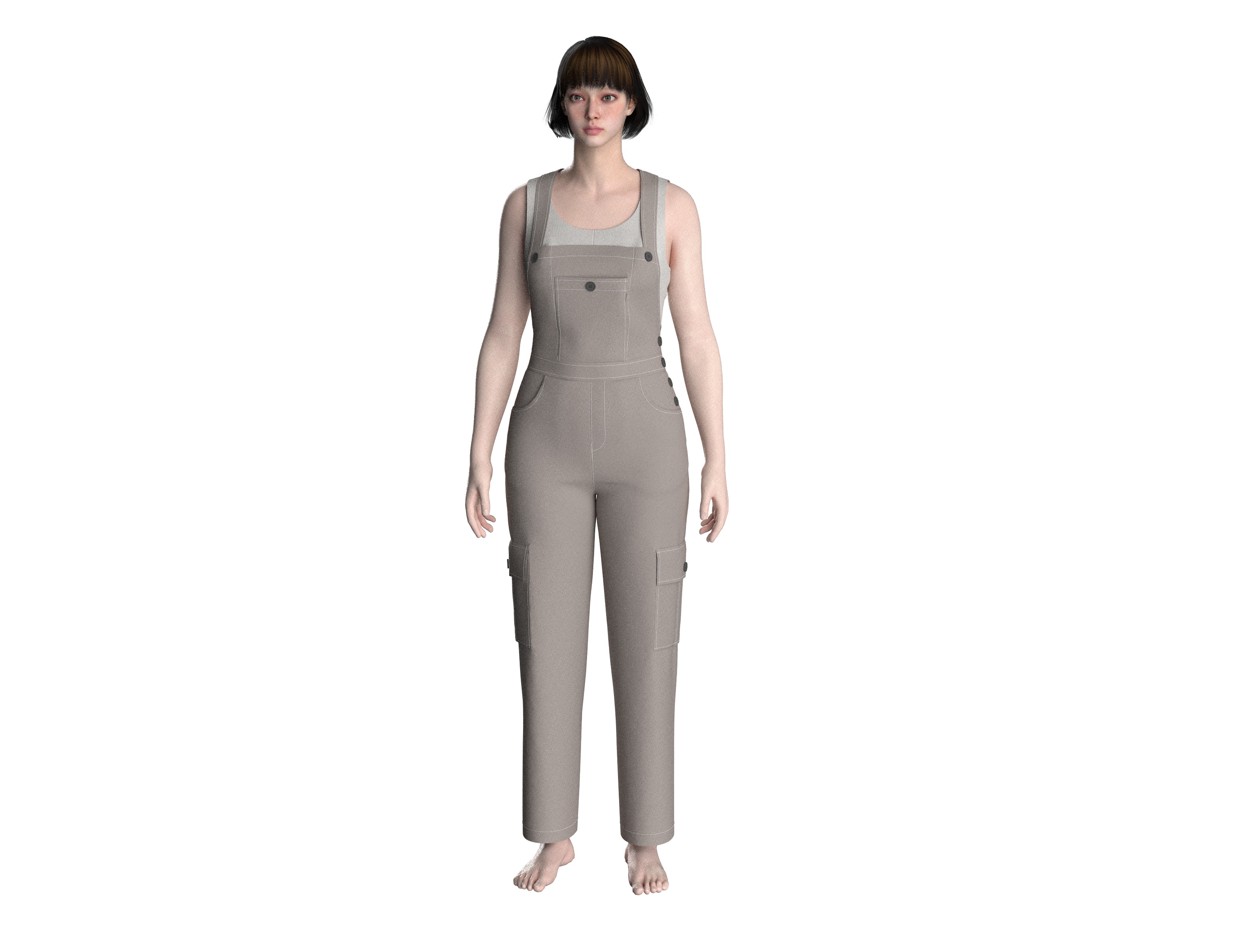 47 jumpsuit pattern 3D print model_1