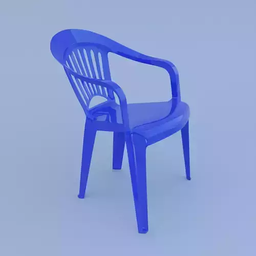 Blue Plastic Monobloc Chair