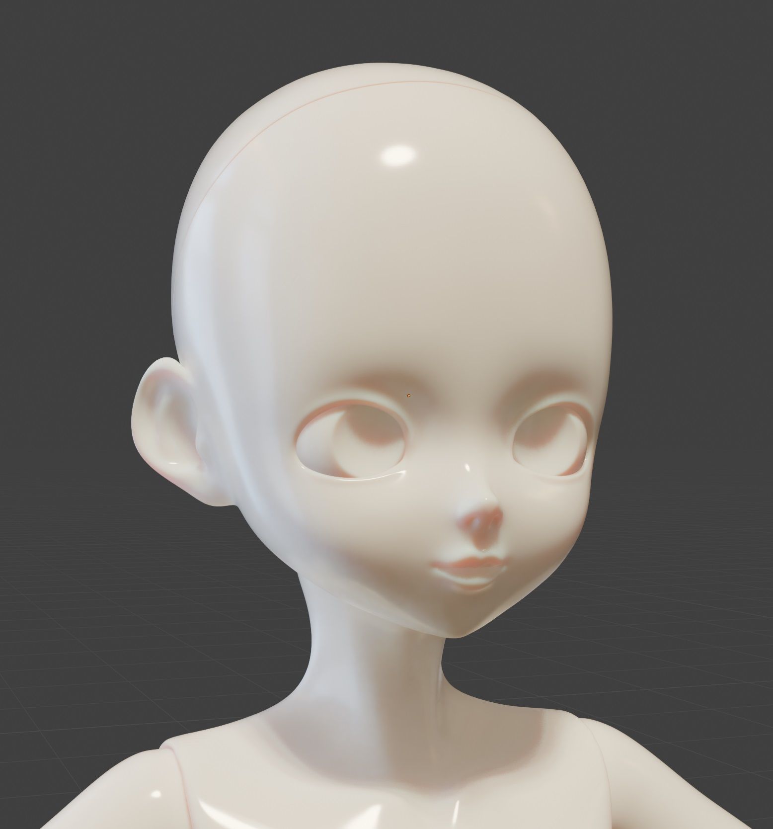 BJD Female petite doll 3D print model 3D print model_3