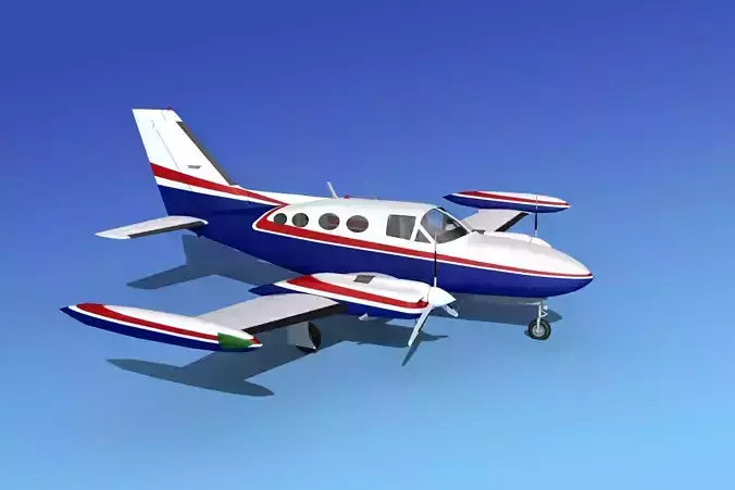 Cessna 421 Golden Eagle V17 3D model