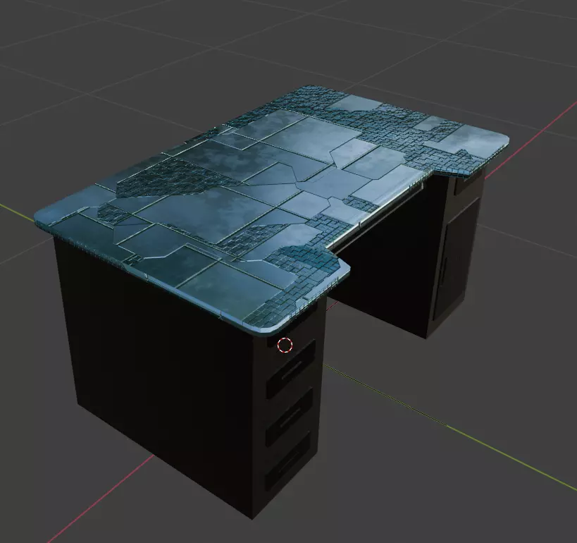 Scifi Table Free low-poly 3D model