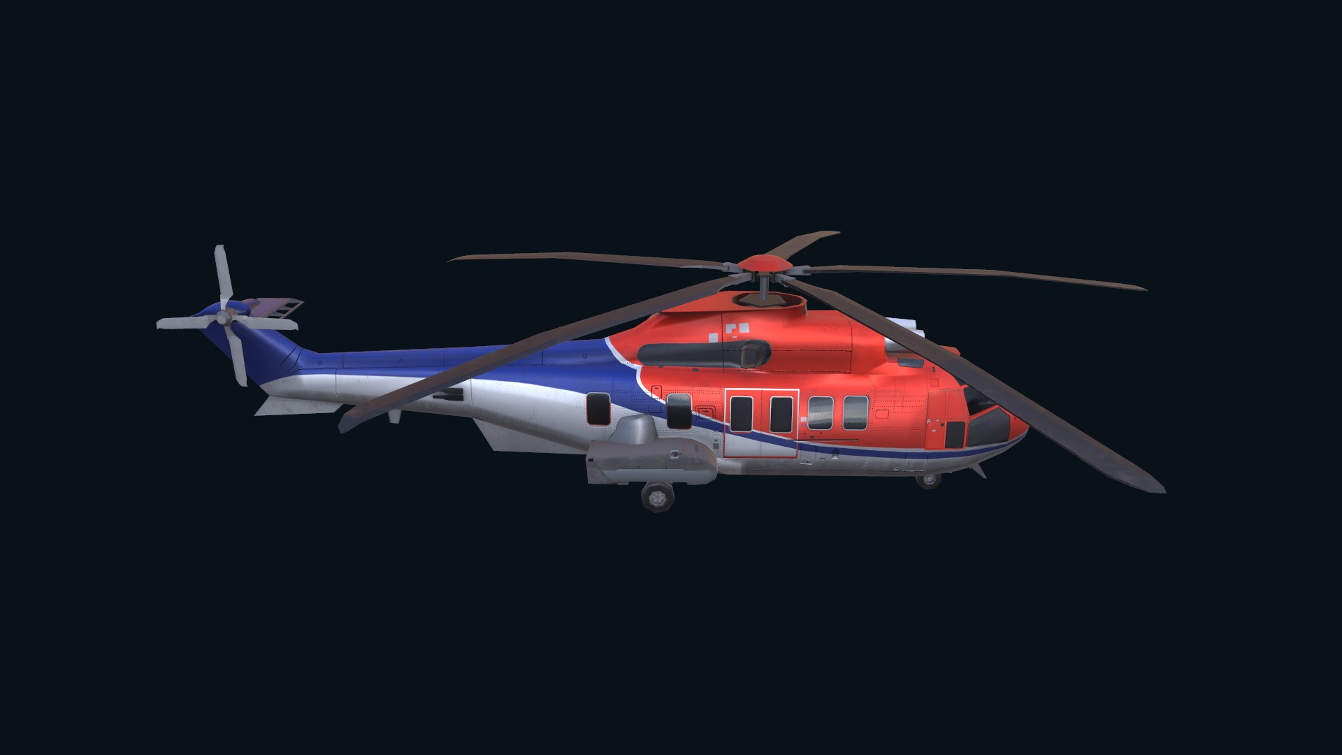 Asset - Army -EC225 Super Puma MkII 3D MODEL Low-poly 3D model_14