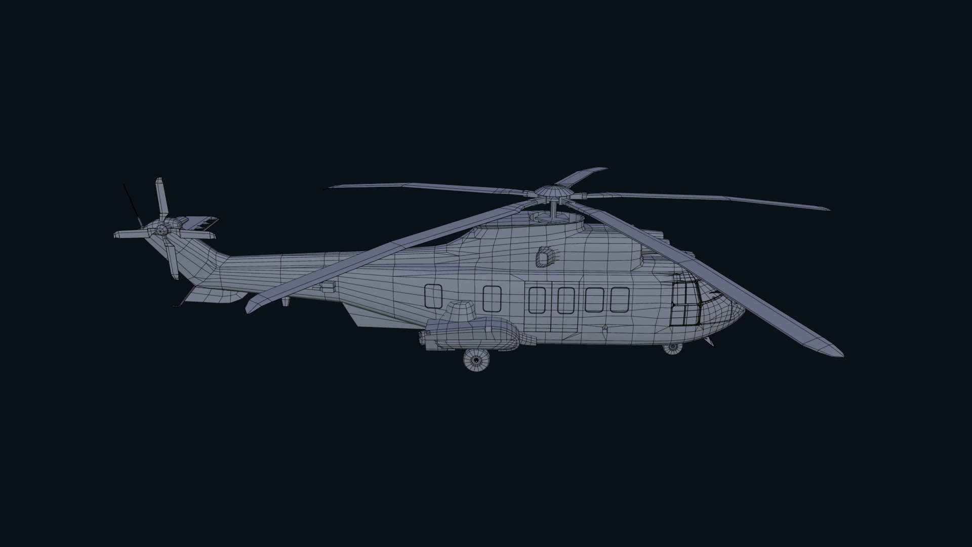 Asset - Army -EC225 Super Puma MkII 3D MODEL Low-poly 3D model_34