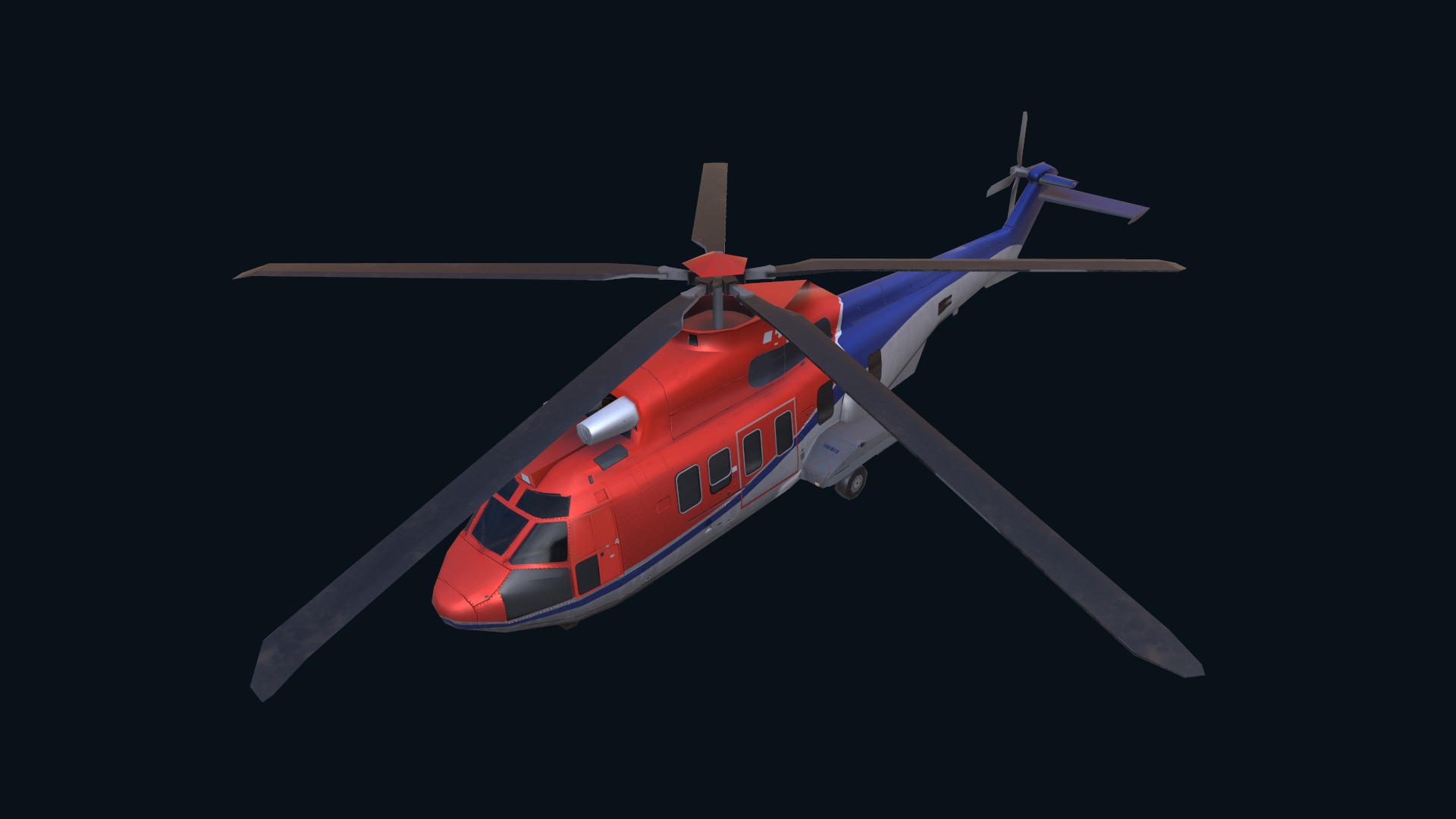 Asset - Army -EC225 Super Puma MkII 3D MODEL Low-poly 3D model_16