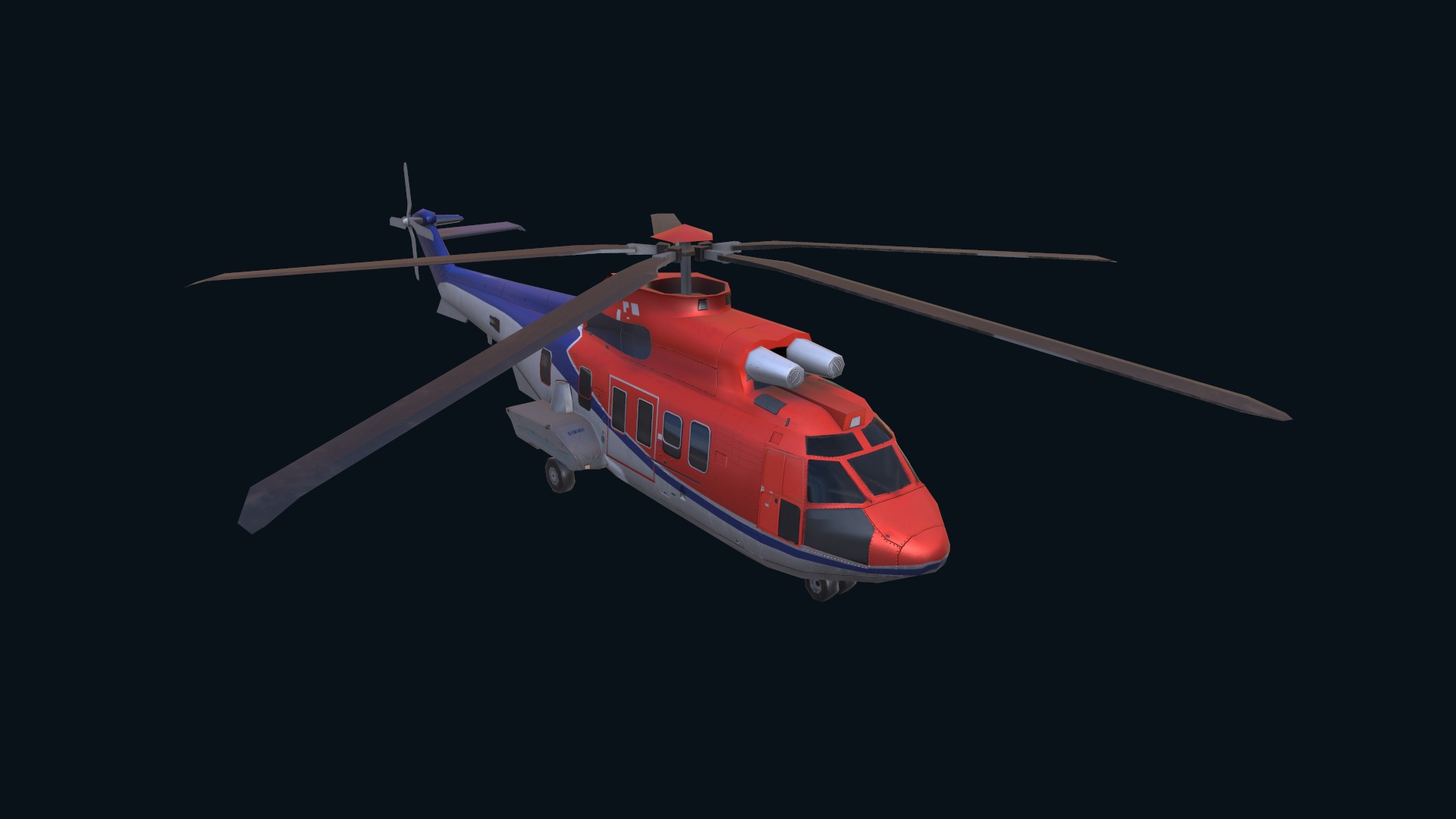 Asset - Army -EC225 Super Puma MkII 3D MODEL Low-poly 3D model_18