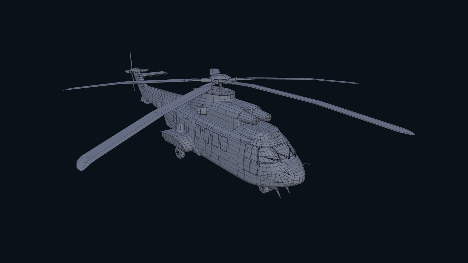 Asset - Army -EC225 Super Puma MkII 3D MODEL Low-poly 3D model_33