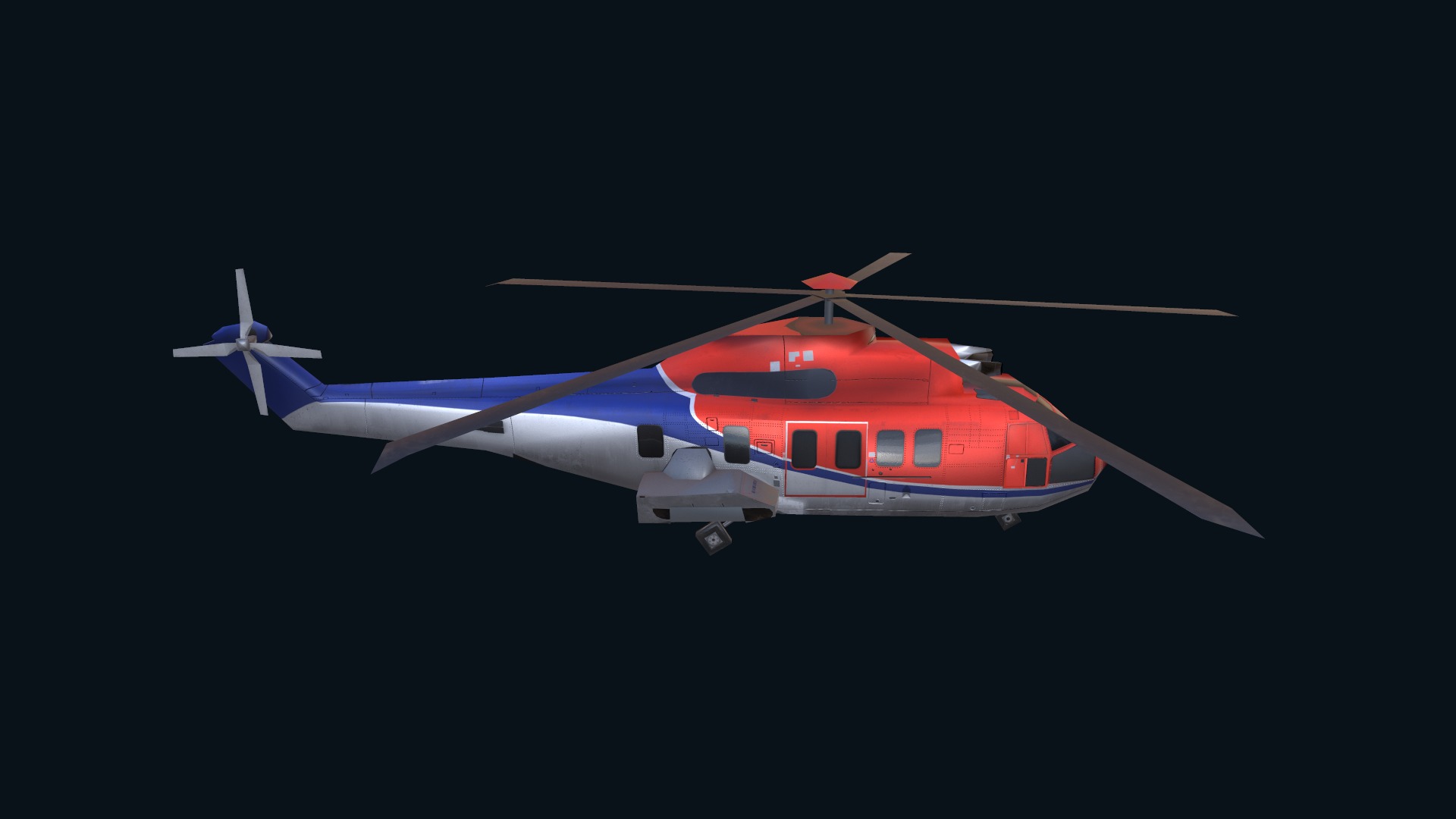 Asset - Army -EC225 Super Puma MkII 3D MODEL Low-poly 3D model_29