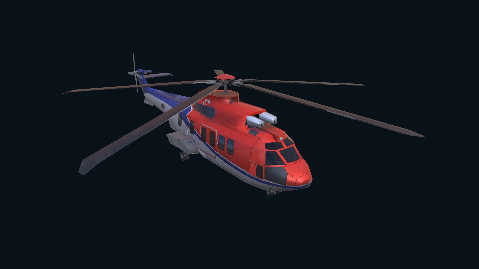Asset - Army -EC225 Super Puma MkII 3D MODEL Low-poly 3D model_23