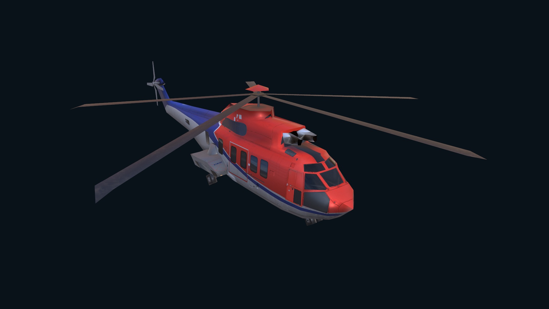 Asset - Army -EC225 Super Puma MkII 3D MODEL Low-poly 3D model_28
