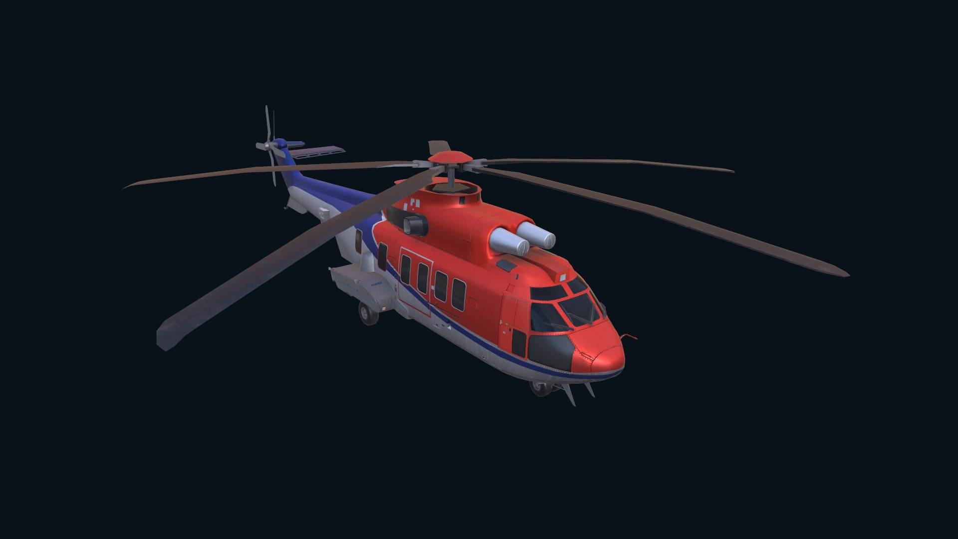 Asset - Army -EC225 Super Puma MkII 3D MODEL Low-poly 3D model_8