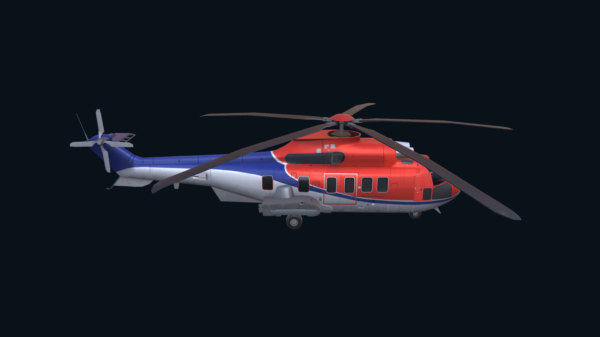 Asset - Army -EC225 Super Puma MkII 3D MODEL Low-poly 3D model_9