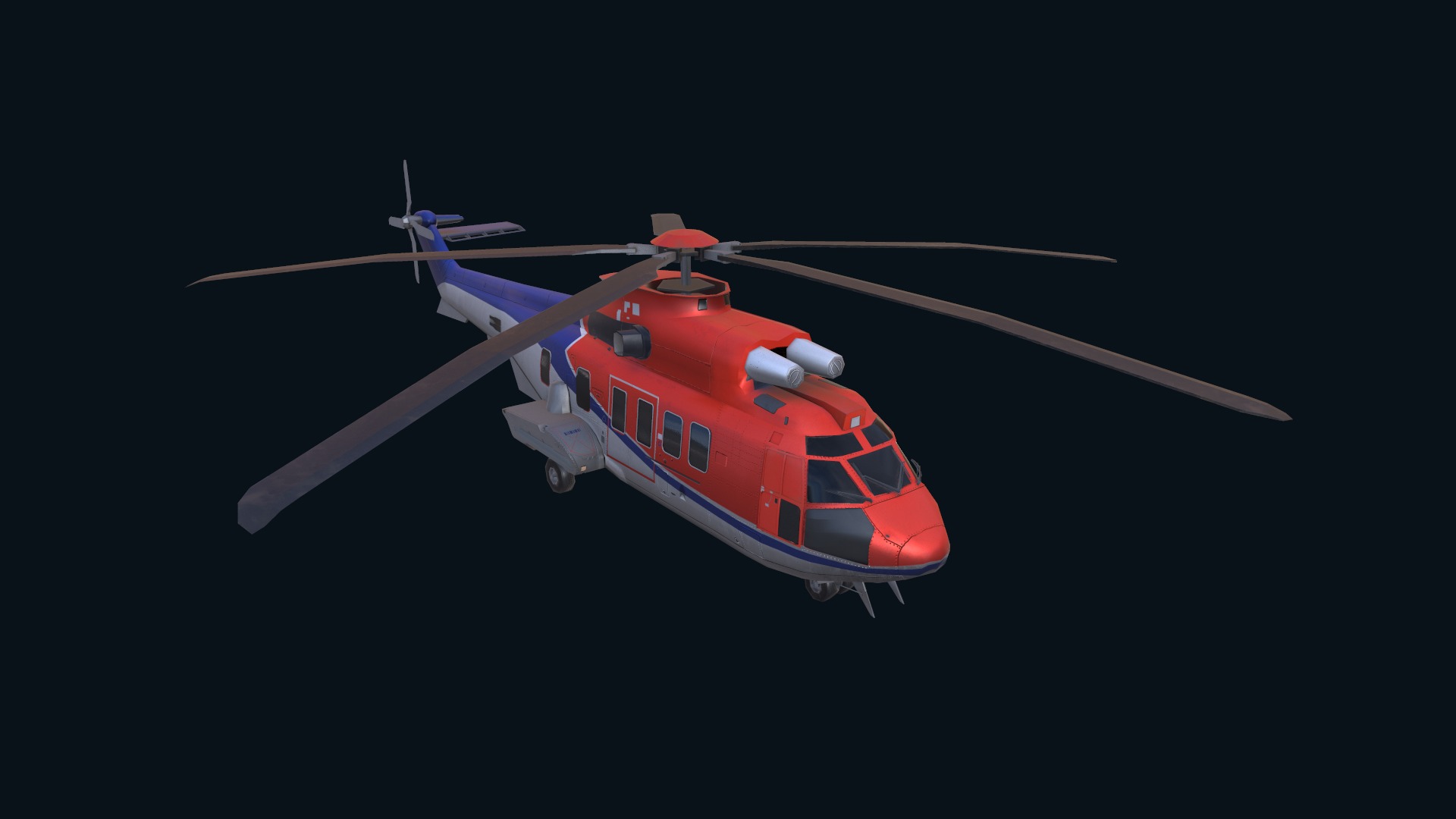 Asset - Army -EC225 Super Puma MkII 3D MODEL Low-poly 3D model_13