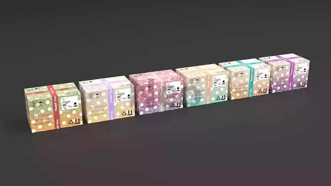 Cardboard Packages 3D Model - Cardboard Box