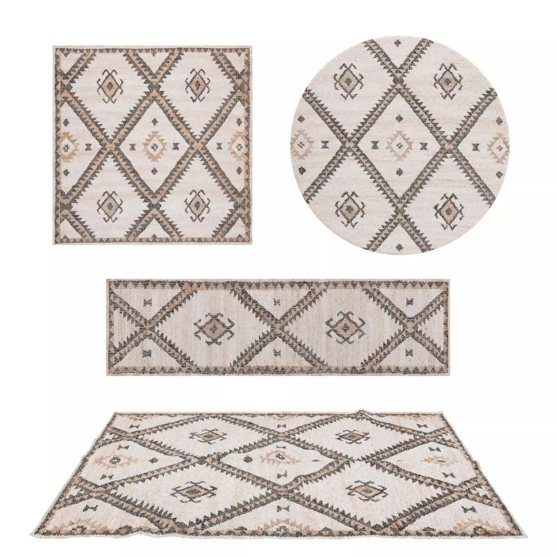 Rugs No 991 Low-poly 3D model_0