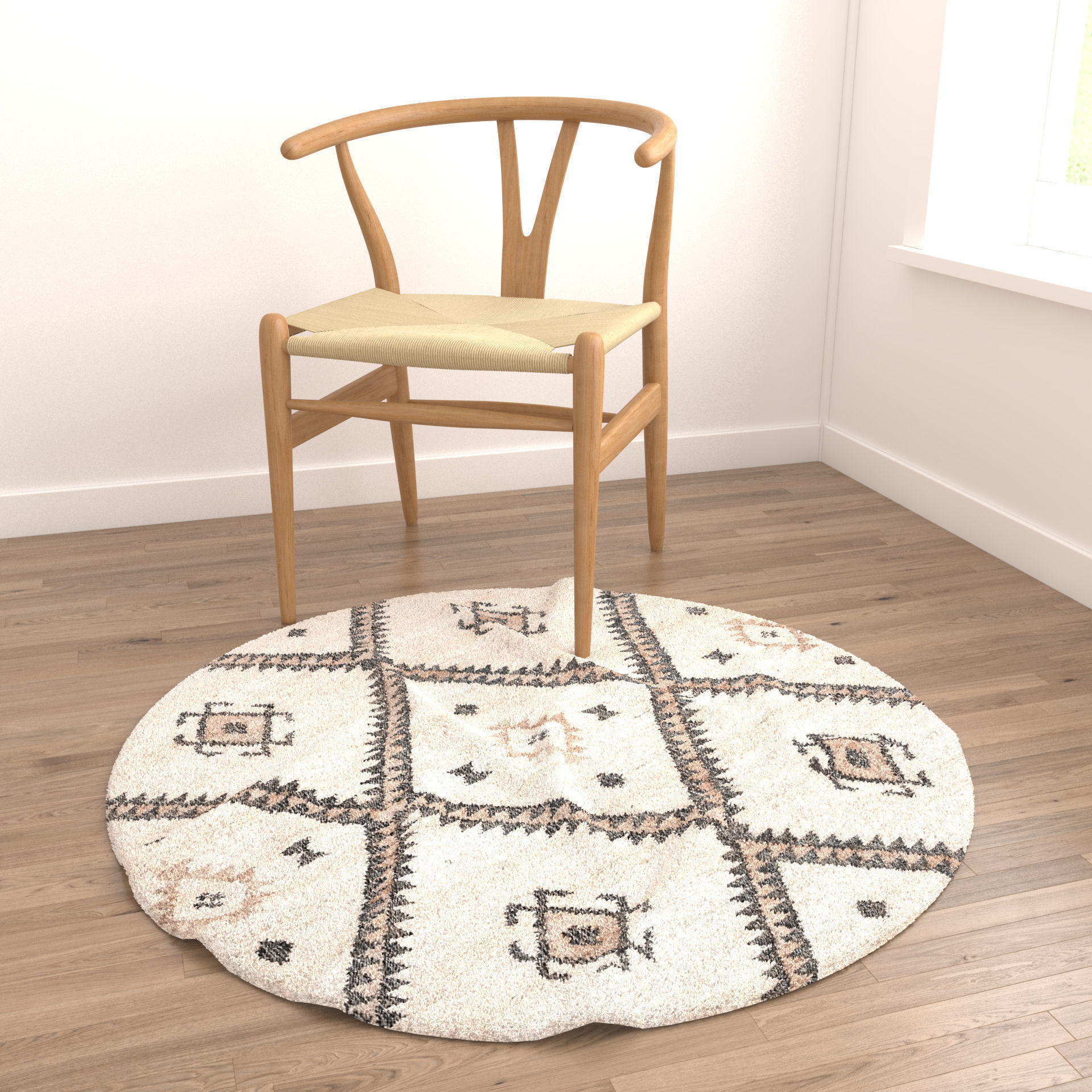 Rugs No 991 Low-poly 3D model_3