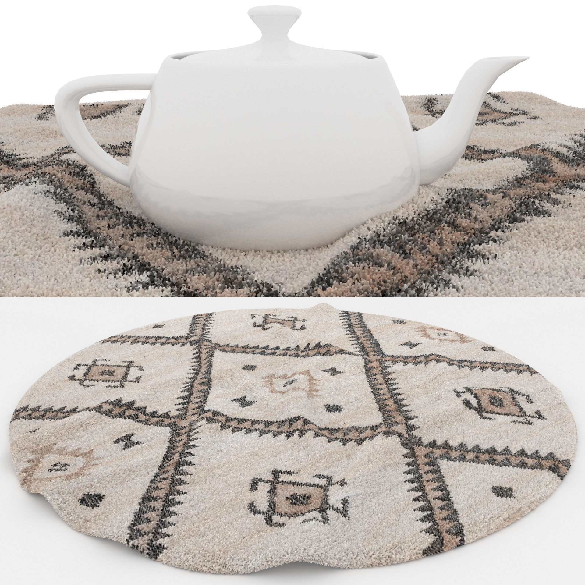 Rugs No 991 Low-poly 3D model_1