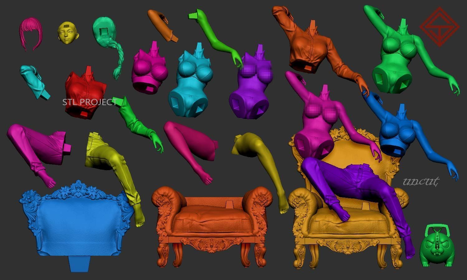 Makima 3D print model_4