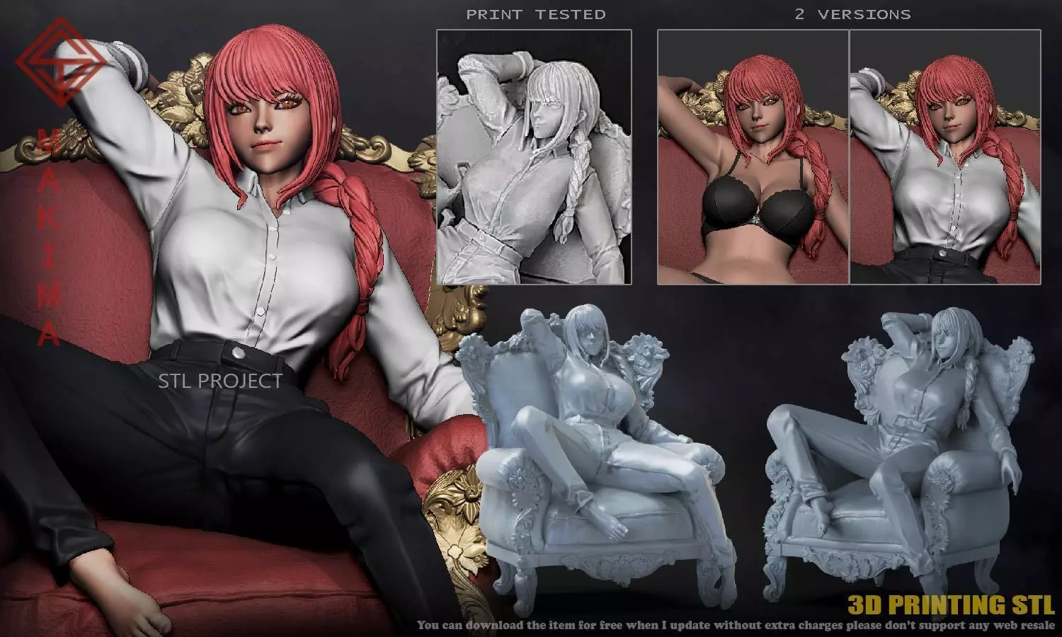 Makima 3D print model_0