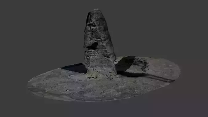 Alexandra Obelisk Iconic Monument 3D Model New Zealand Landmark