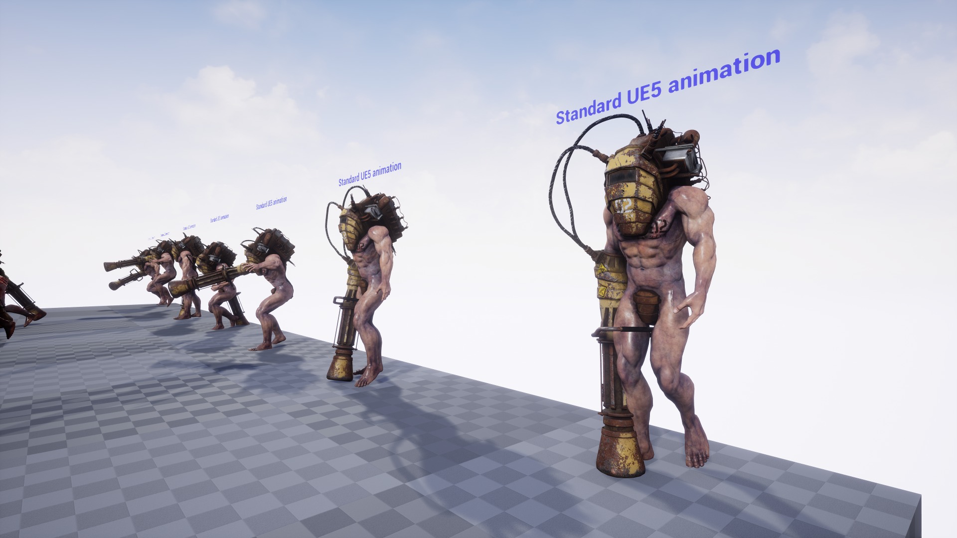 Sci-fi Cyber Victim 2 Low-poly 3D model_25