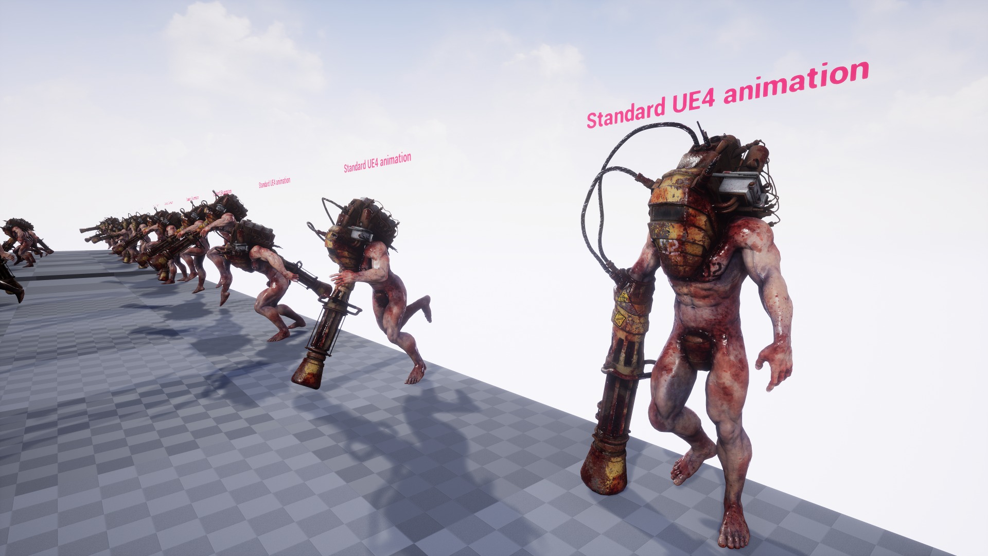 Sci-fi Cyber Victim 2 Low-poly 3D model_26