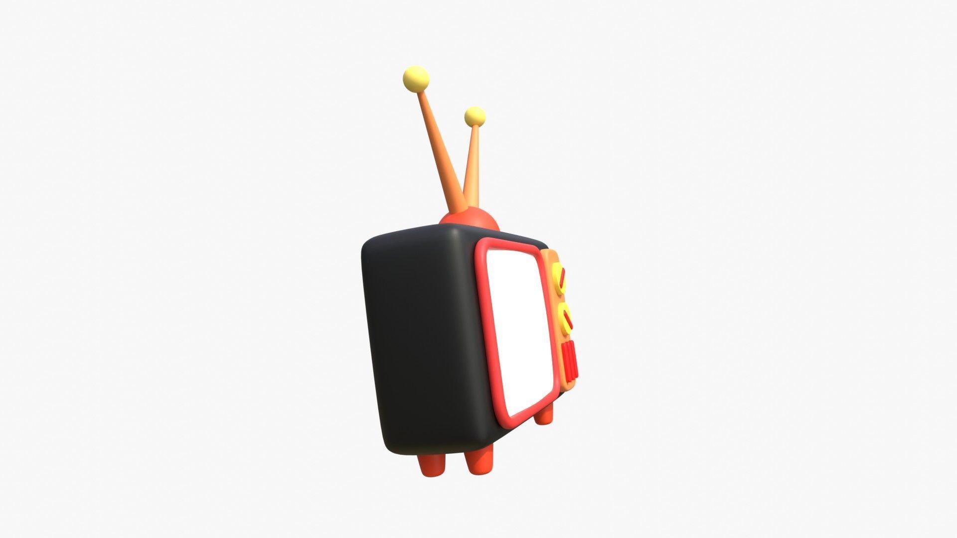 Television 3D model_17