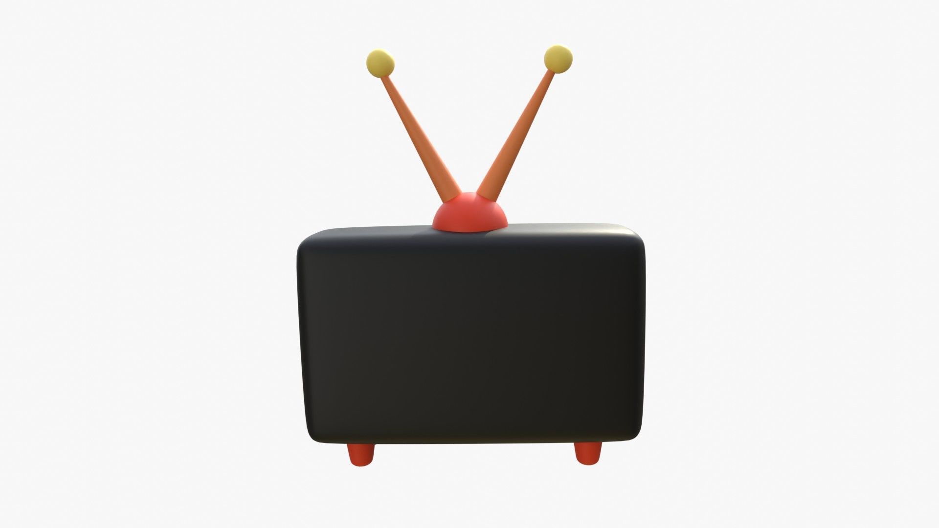 Television 3D model_11
