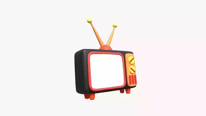 Television 3D model
