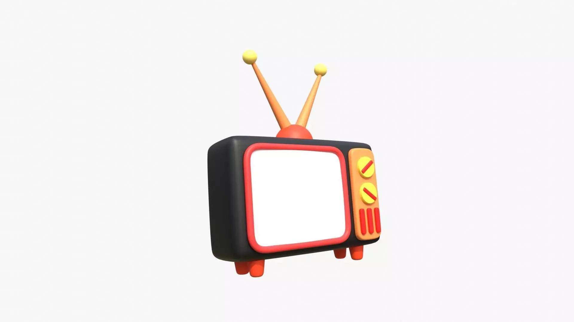Television 3D model_0
