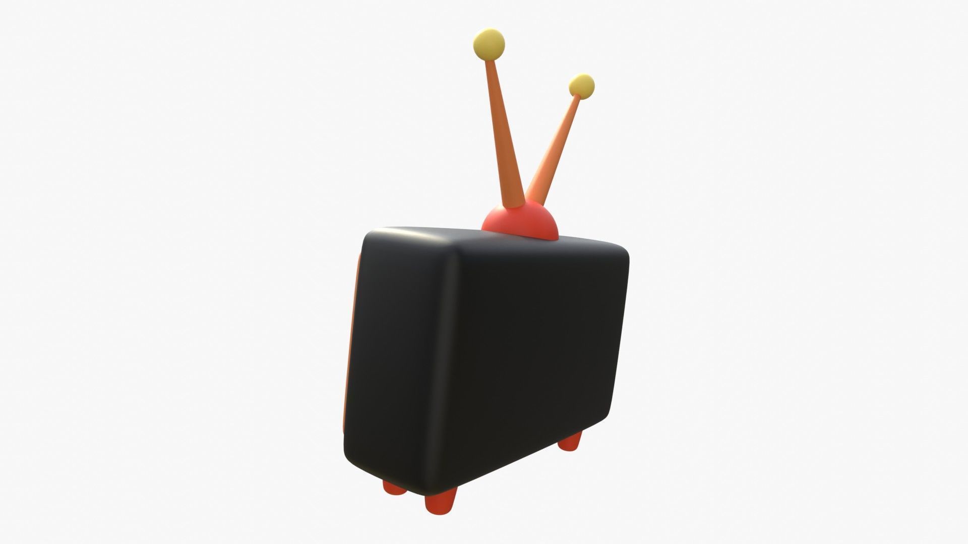 Television 3D model_8