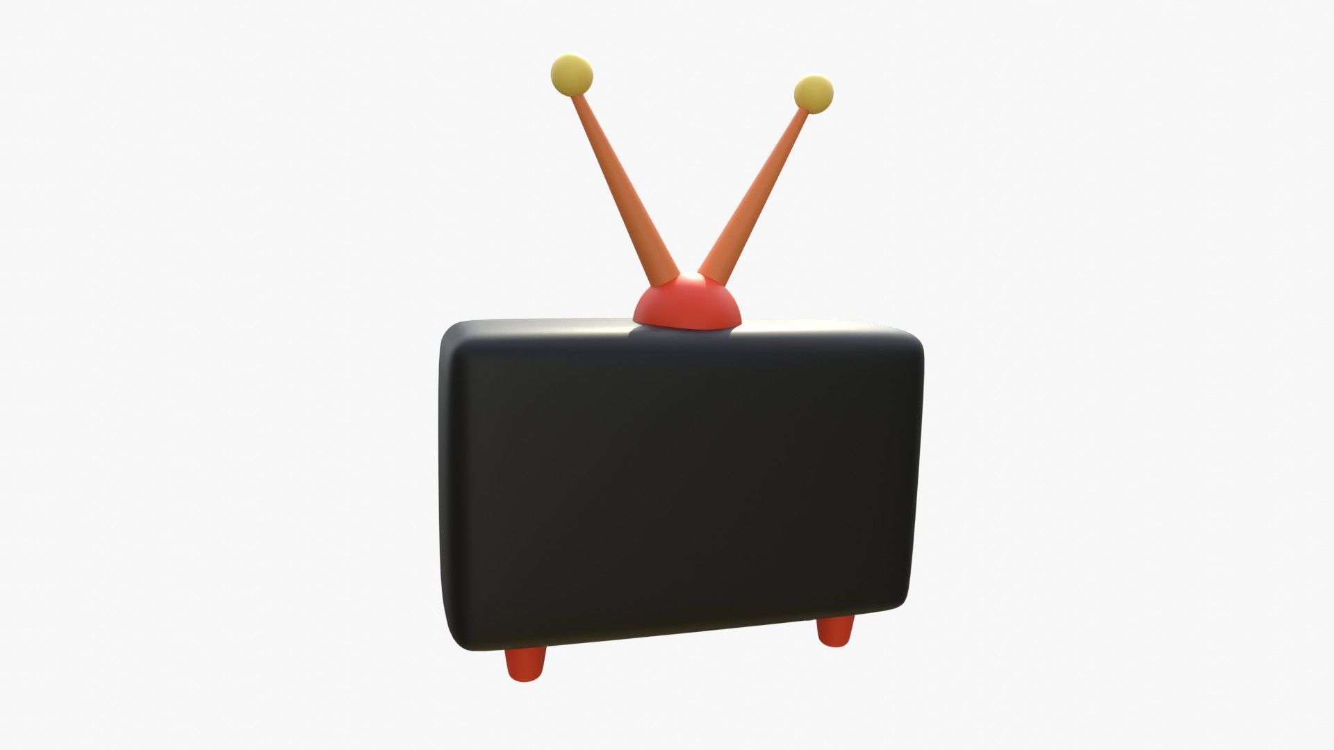 Television 3D model_10
