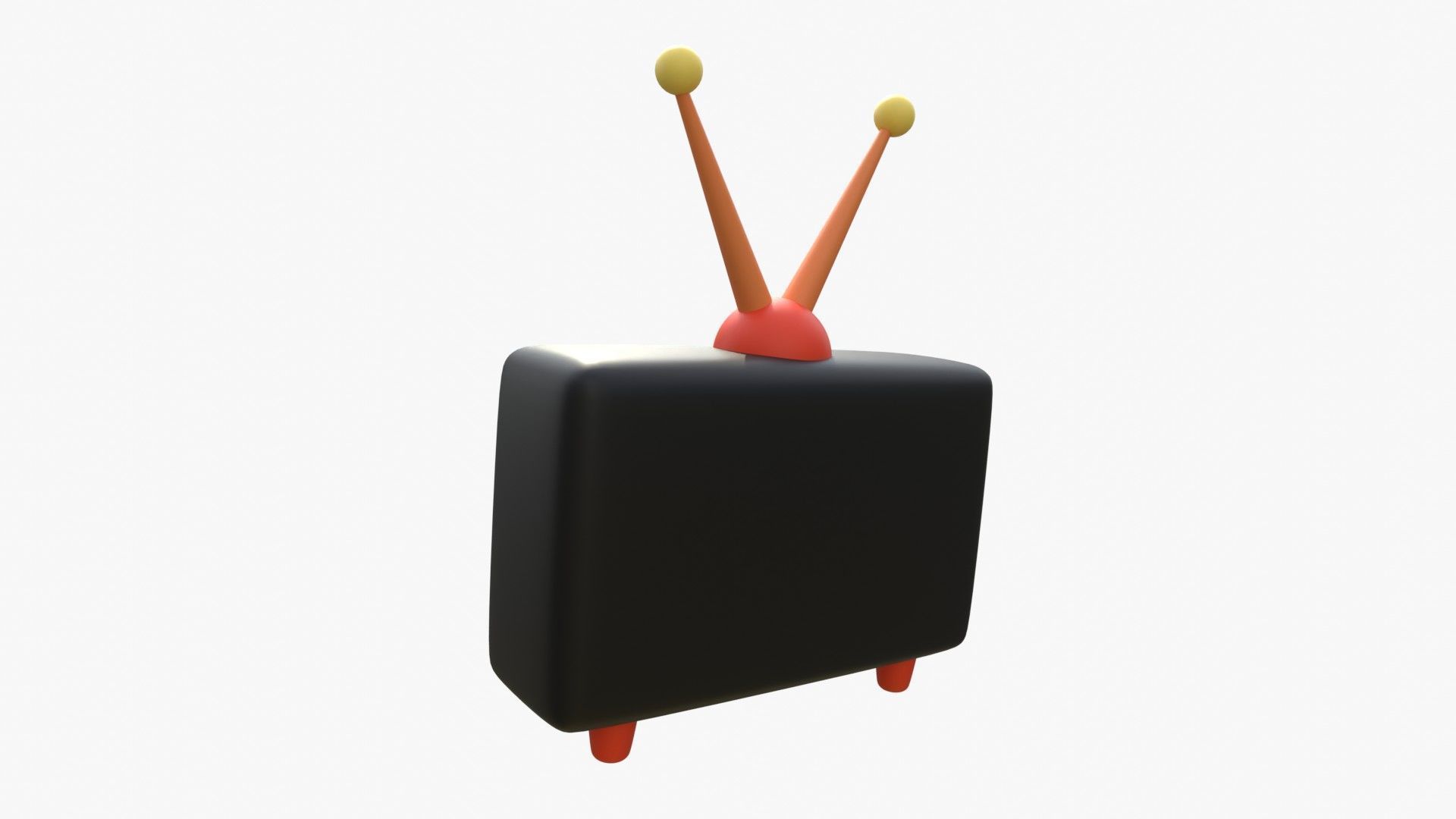 Television 3D model_9