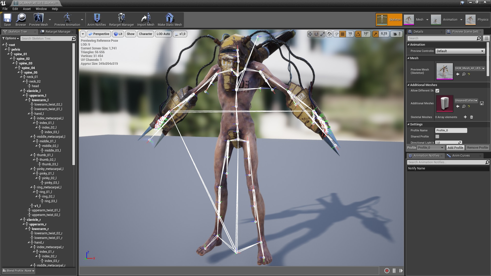 Sci-fi Cyber Victim 3 Low-poly 3D model_27
