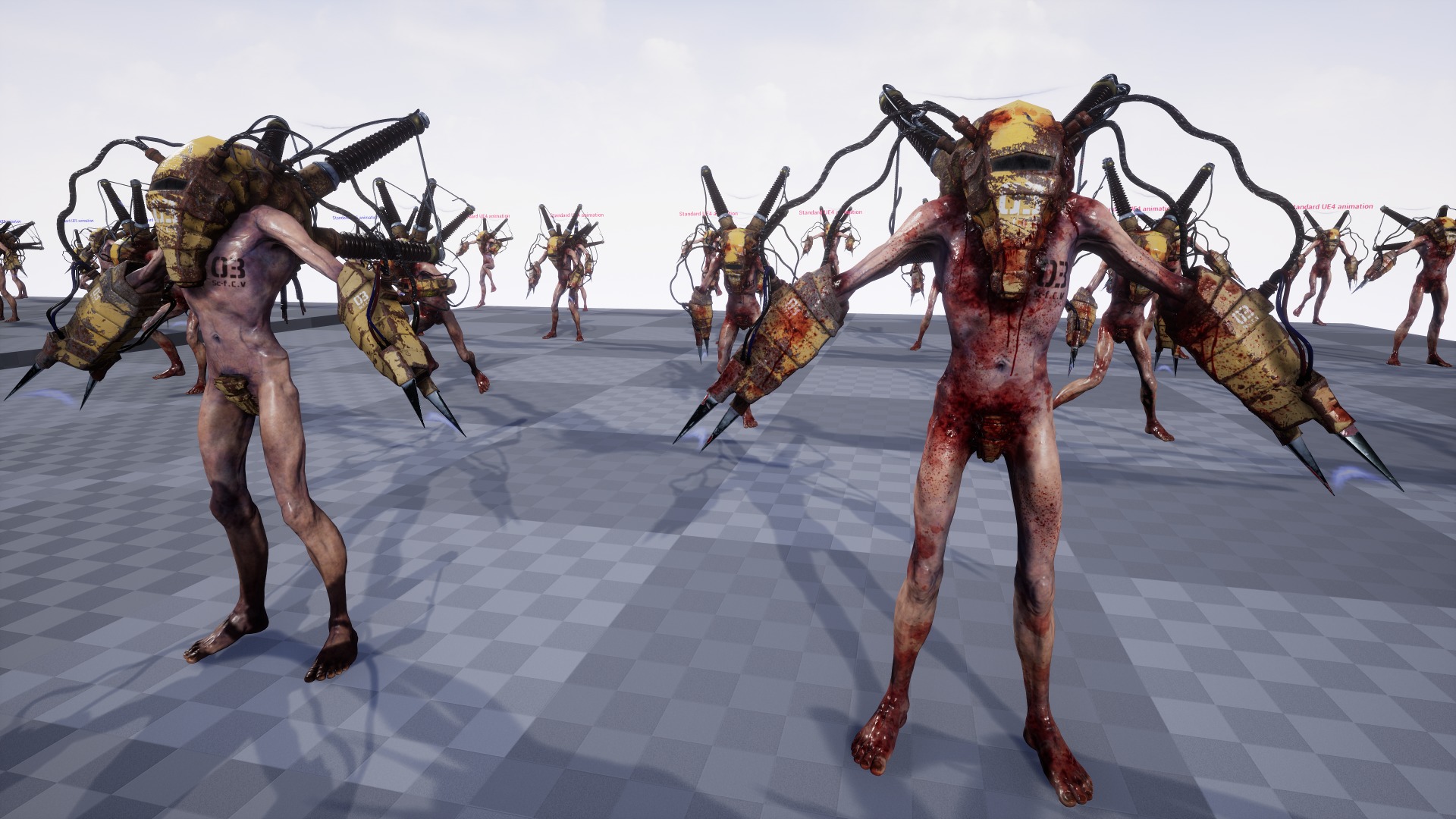 Sci-fi Cyber Victim 3 Low-poly 3D model_24